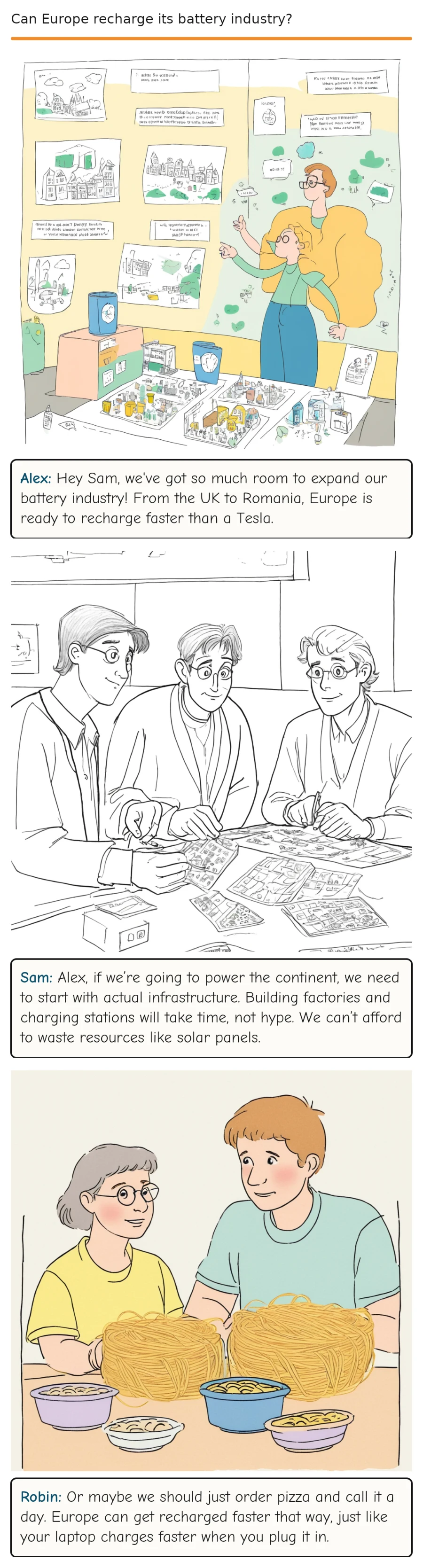Can Europe recharge its battery industry? — comic strip